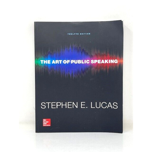 The Art of Public Speaking Stephen Lucas 12th Edition - Picture 1 of 2
